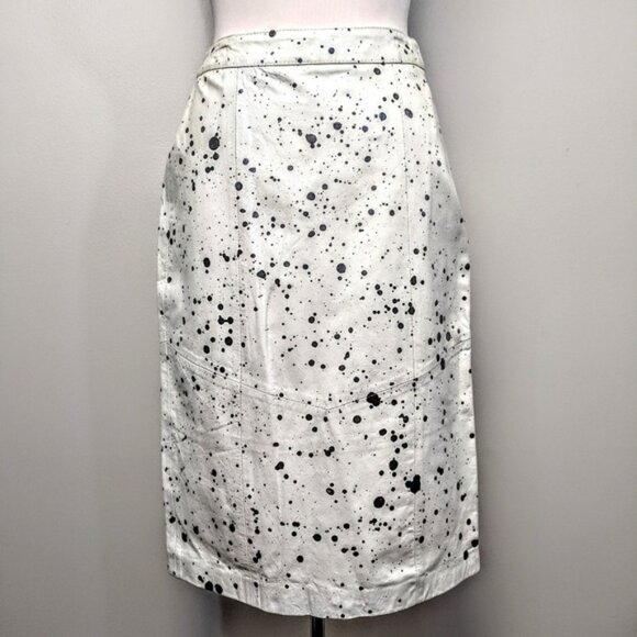Custom Made Leather Splatter Skirt - Picture 4 of 6